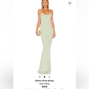 Sage green katie may dress NEVER WORN WITH TAGS